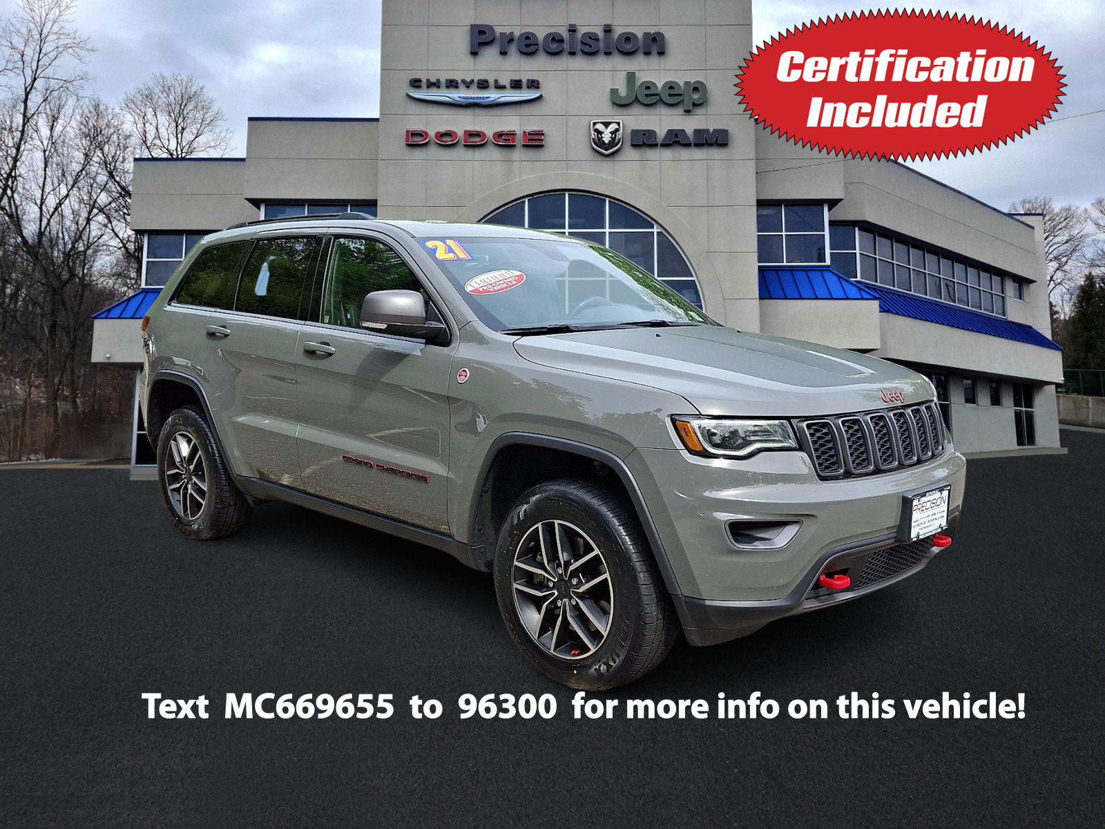 Certified 2021 Jeep Grand Cherokee Trailhawk w/ Premium Lighting Group