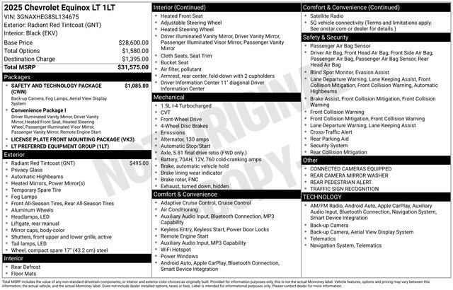 Used 2025 Chevrolet Equinox LT w/ Safety and Technology Package image 36