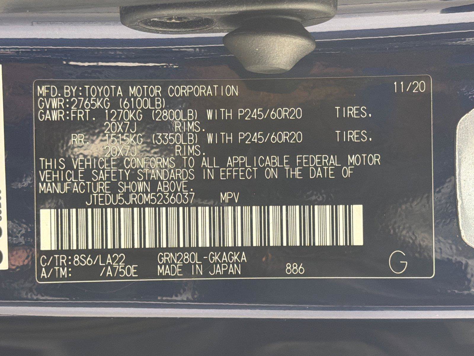 Used 2021 Toyota 4Runner Limited RWD image 32