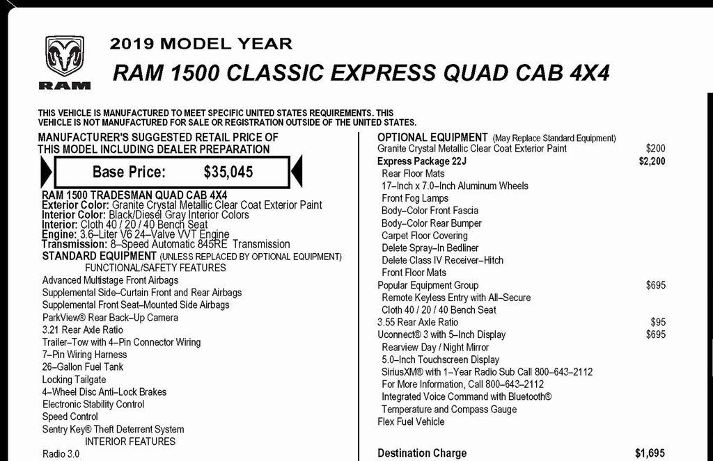 Used 2019 RAM 1500 Express image 2