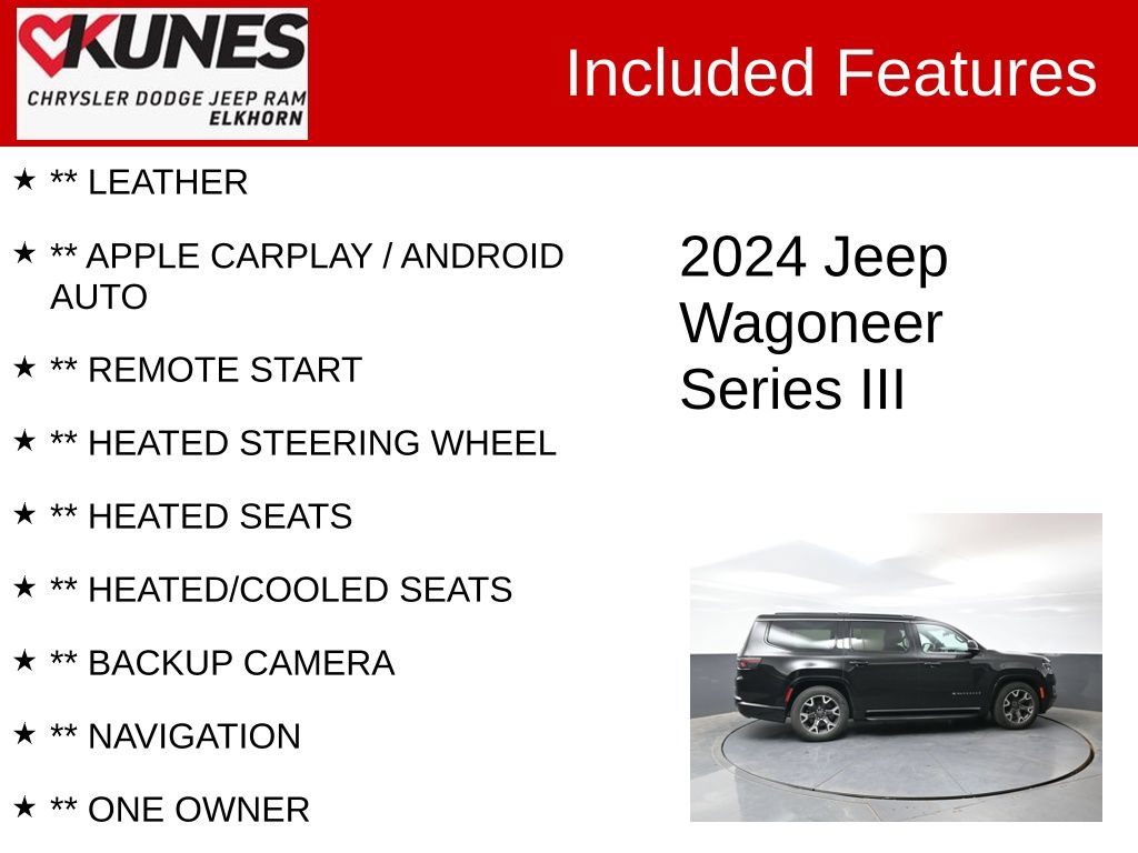 Used 2024 Jeep Wagoneer Series III AWD/4WD image 2