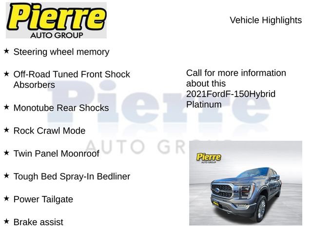 Used 2021 Ford F150 Platinum w/ Equipment Group 701A High image 24