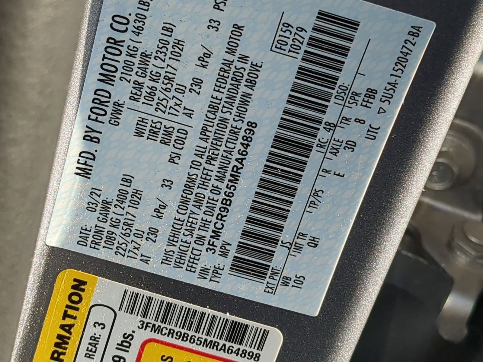 Used 2021 Ford Bronco Sport Big Bend image 36