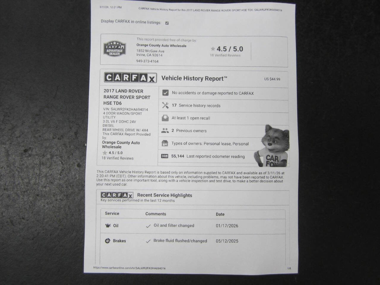 Used 2017 Land Rover Range Rover Sport HSE image 37