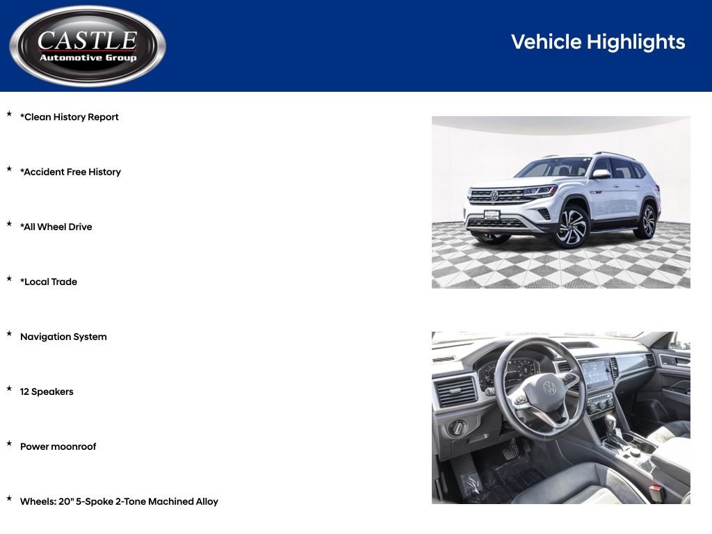 Used 2021 Volkswagen Atlas SEL Premium image 3
