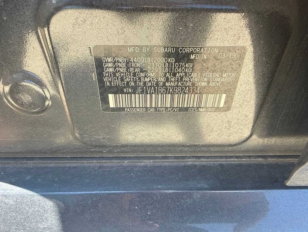 Used 2019 Subaru WRX Premium w/ Performance Package AWD/4WD image 14