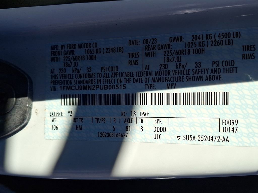 Used 2023 Ford Escape ST-Line w/ Tech Pack #1 image 28