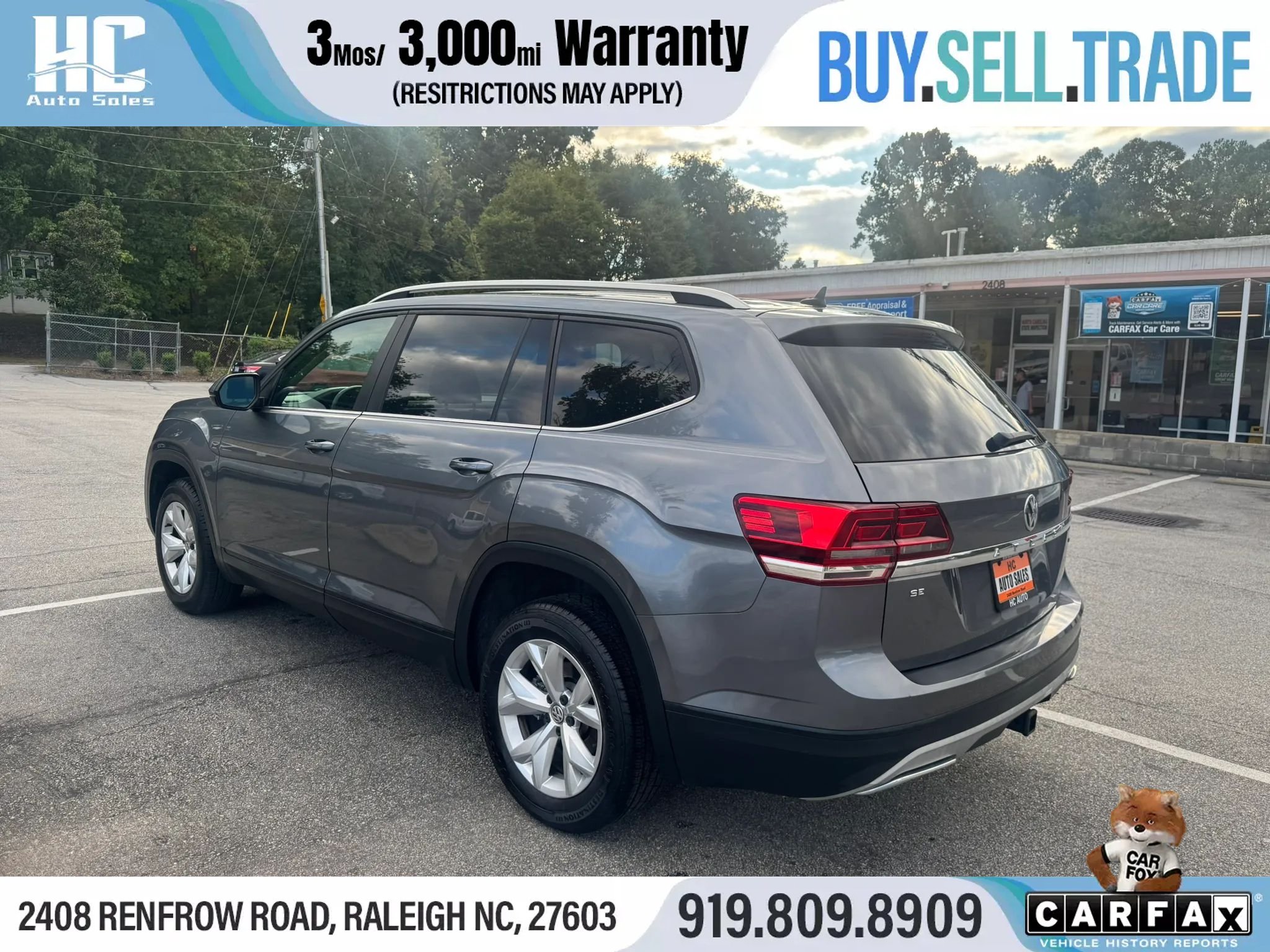 Used 2019 Volkswagen Atlas SE FWD image 3