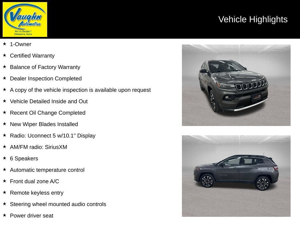 Used 2023 Jeep Compass Limited AWD/4WD video 2