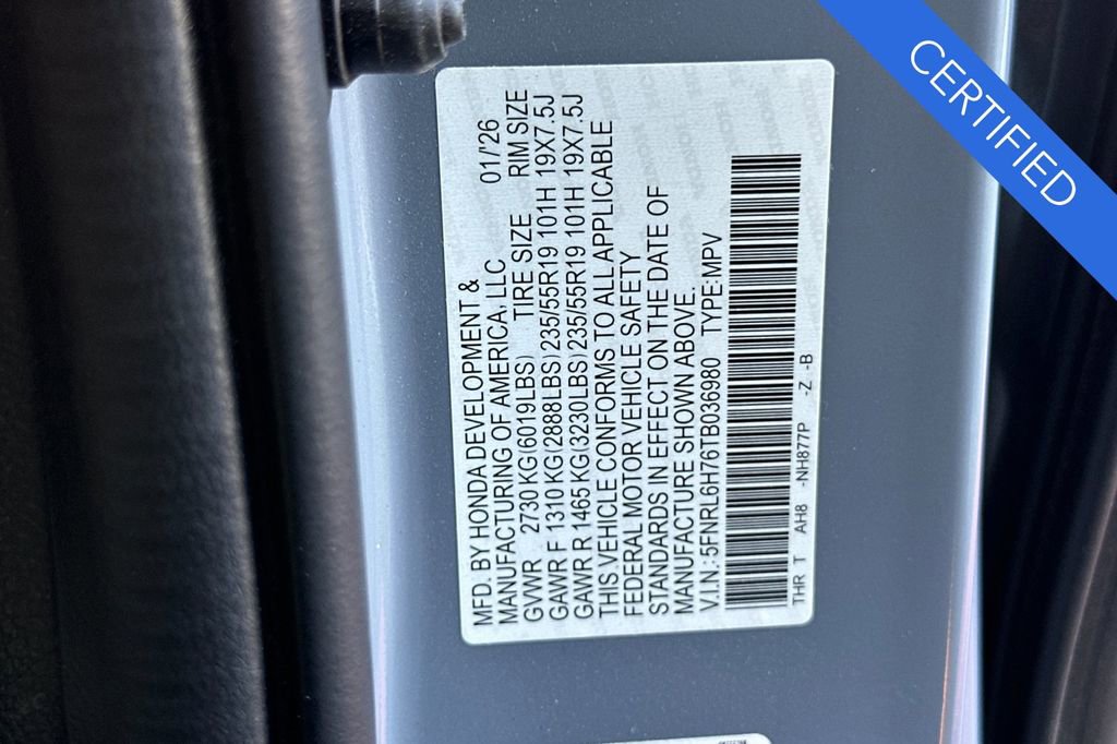 Certified 2026 Honda Odyssey Sport-L image 35