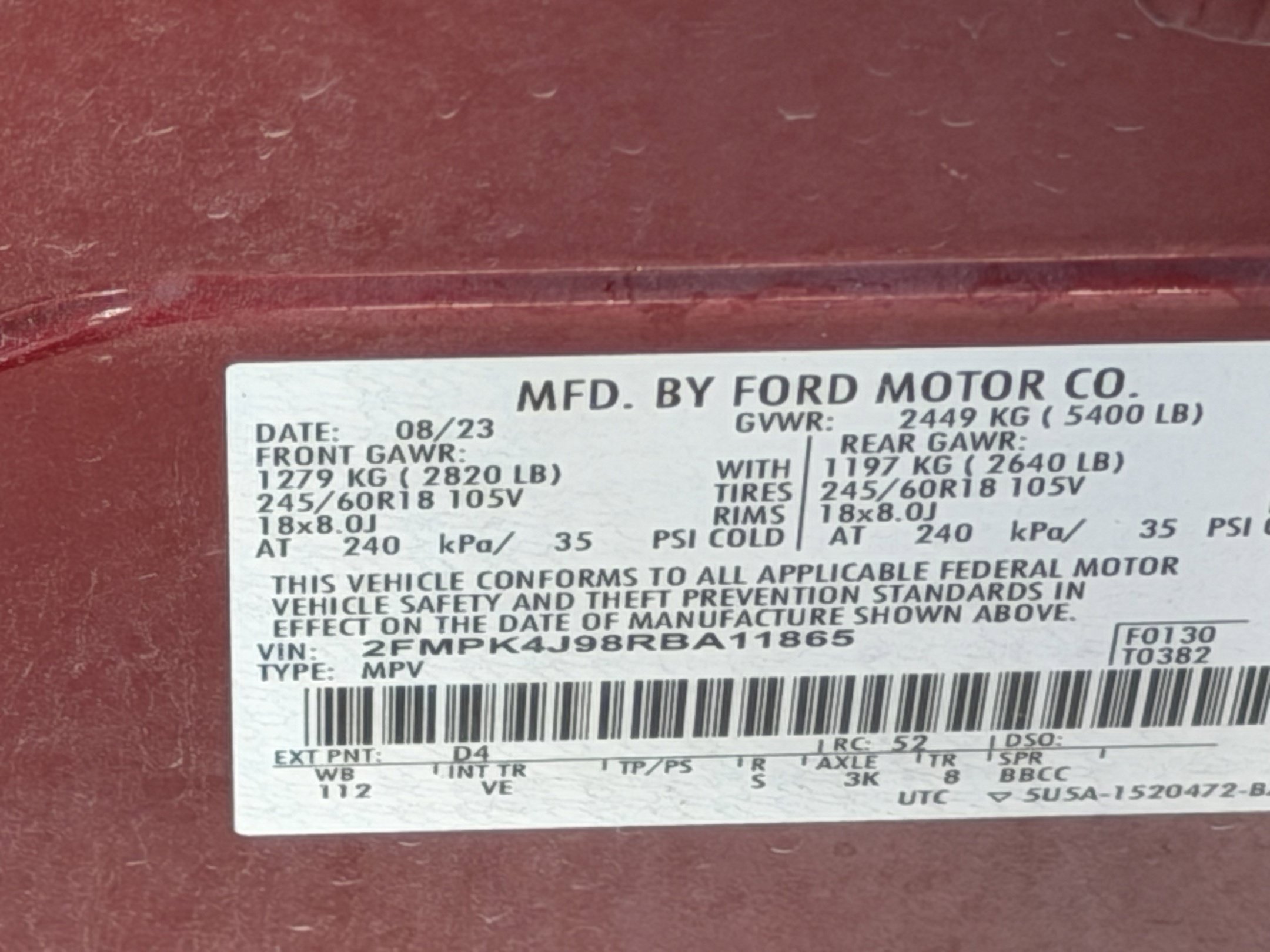 Used 2024 Ford Edge SEL w/ Convenience Package AWD/4WD image 14