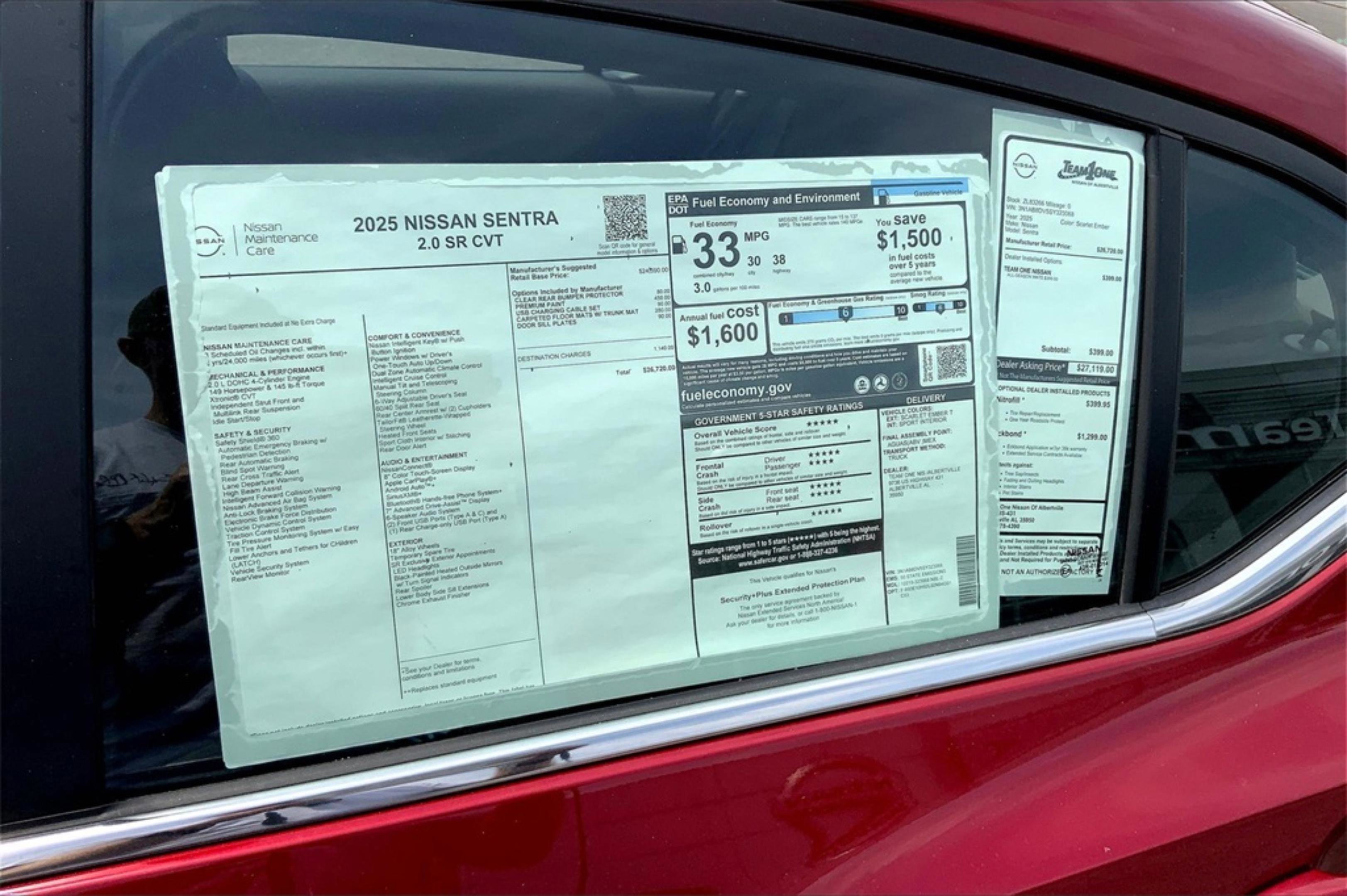 New 2025 Nissan Sentra SR image 14