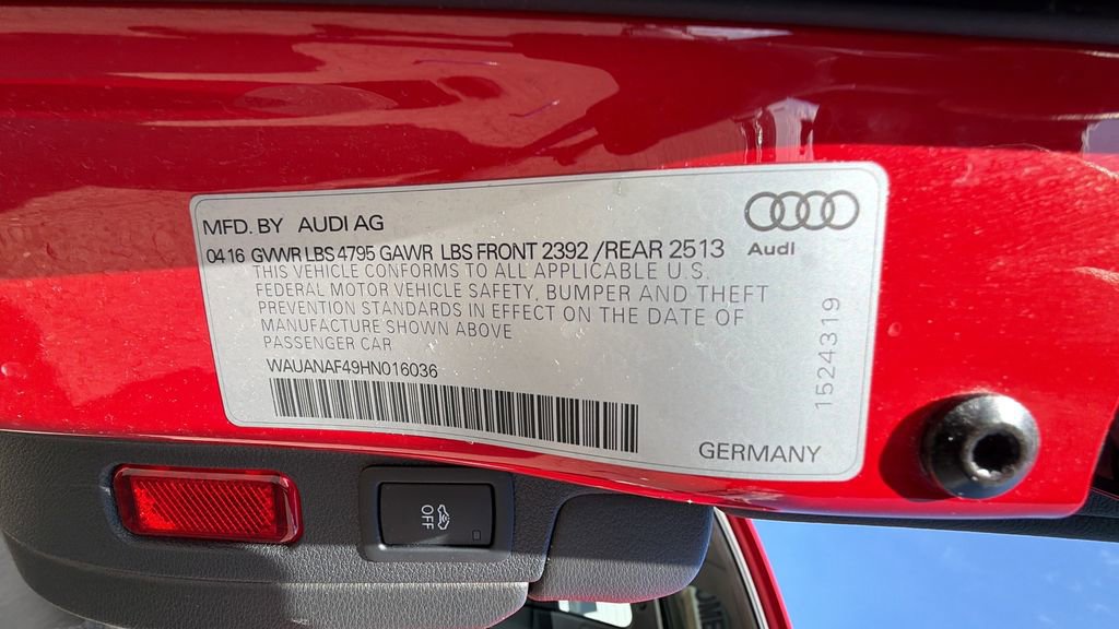 Used 2017 Audi A4 2.0T Premium w/ Audi MMI Navigation Plus AWD/4WD image 32