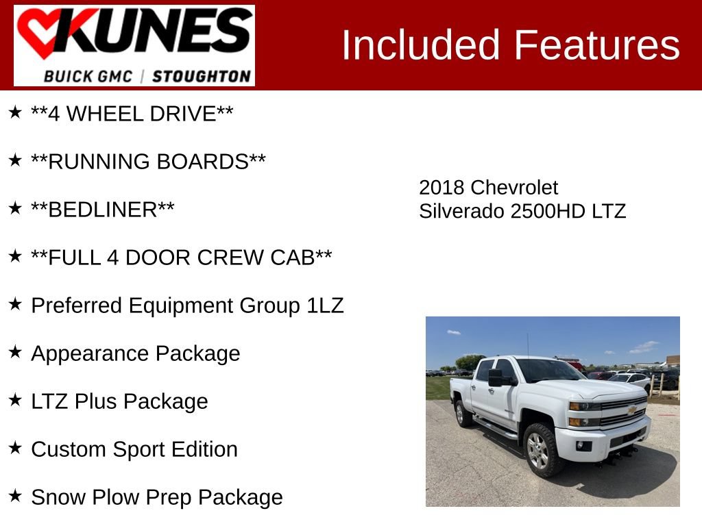Used 2018 Chevrolet Silverado 2500 LTZ w/ Custom Sport Edition AWD/4WD image 3