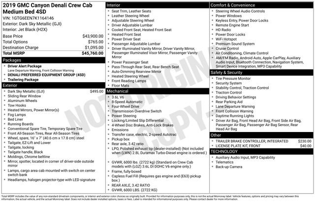 Used 2019 GMC Canyon Denali AWD/4WD image 32