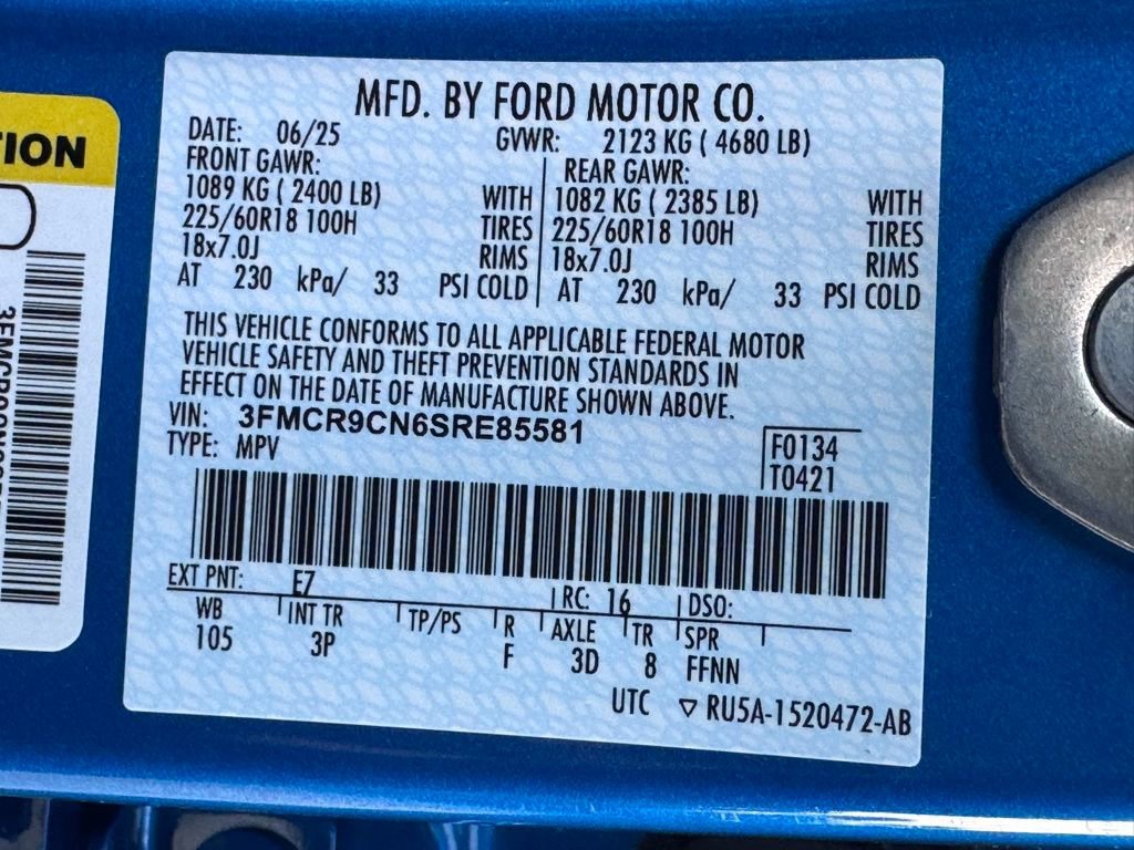 Used 2025 Ford Bronco Sport Outer Banks w/ Outer Banks Tech Package+ AWD/4WD image 44