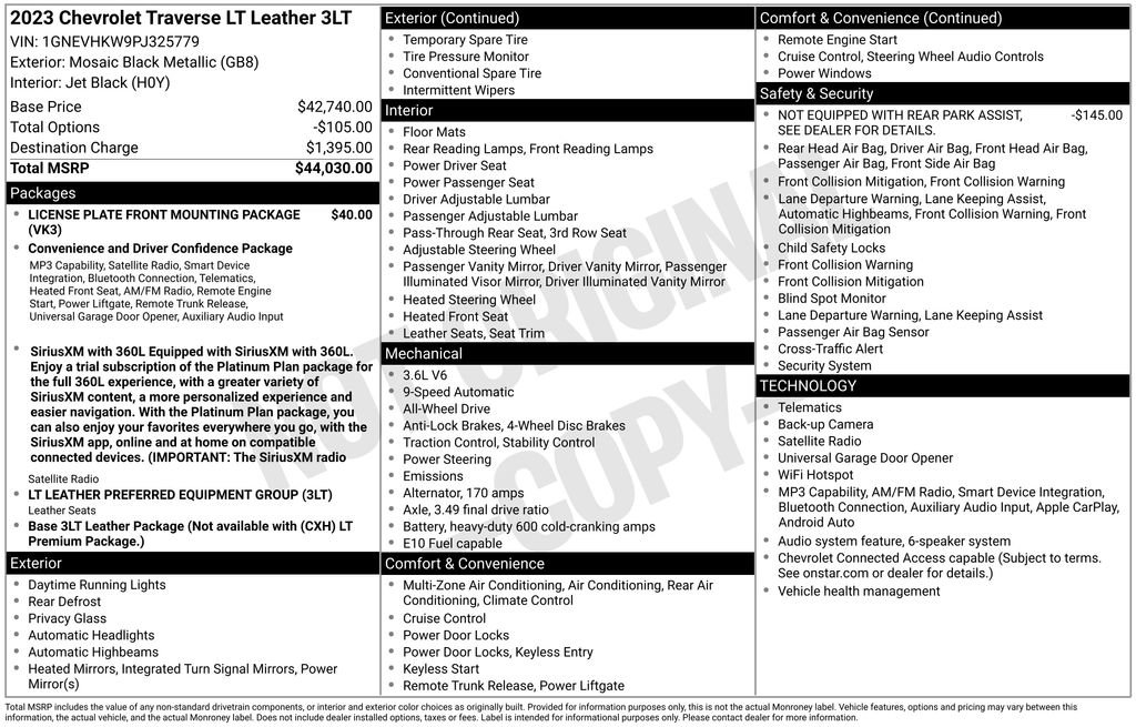 Certified 2023 Chevrolet Traverse LT AWD/4WD image 5