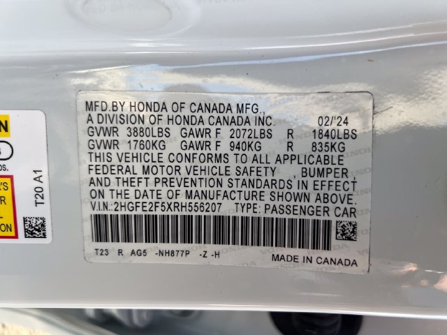 Used 2024 Honda Civic Sport image 16