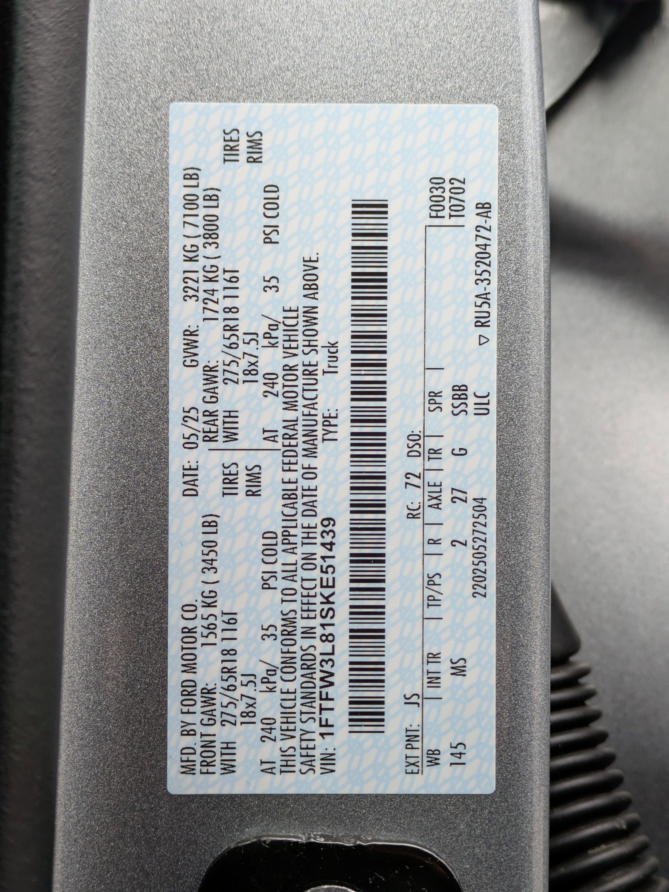 Certified 2025 Ford F150 XLT w/ Equipment Group 301A Standard AWD/4WD image 22