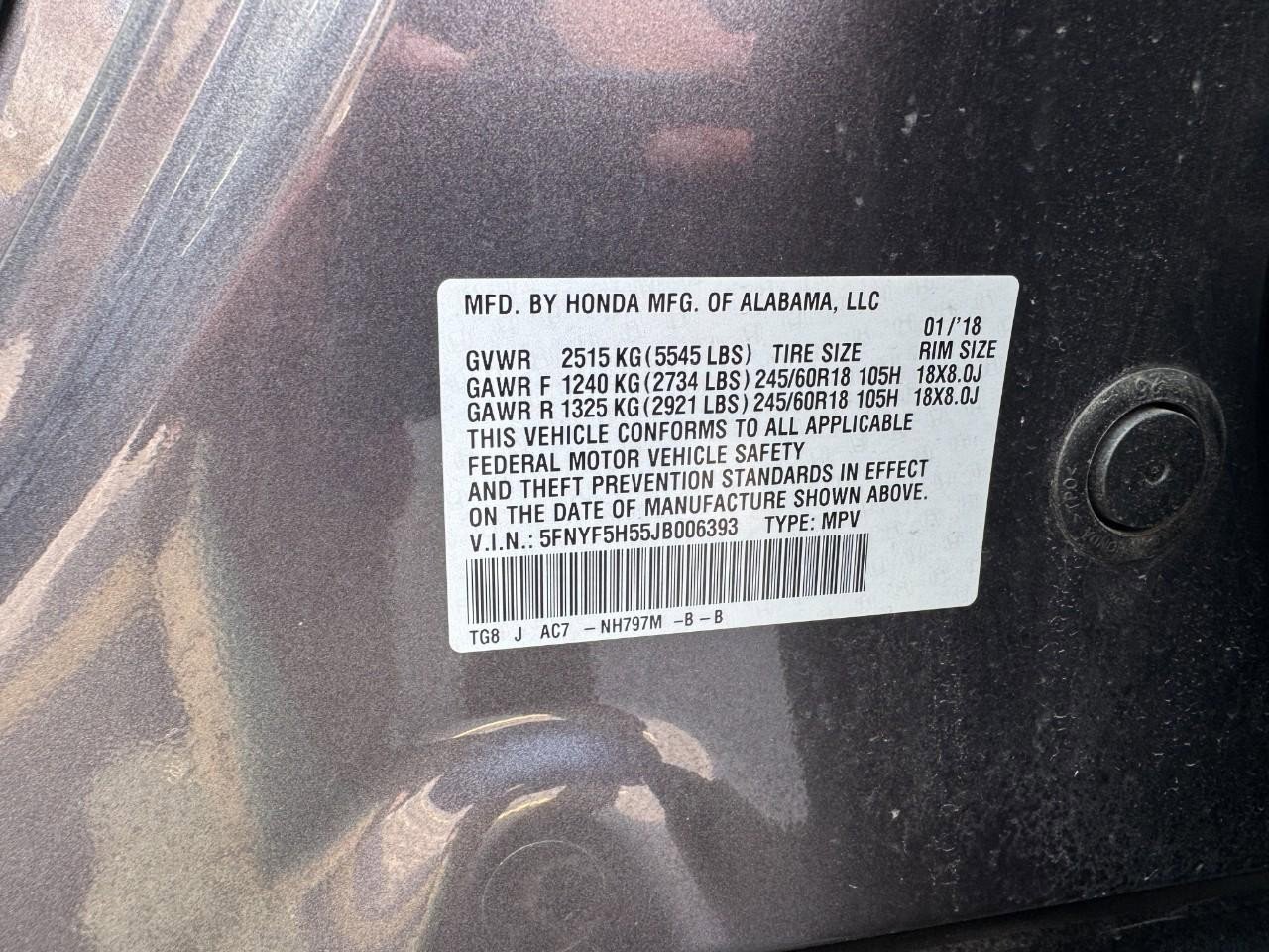 Certified 2018 Honda Pilot EX-L image 29