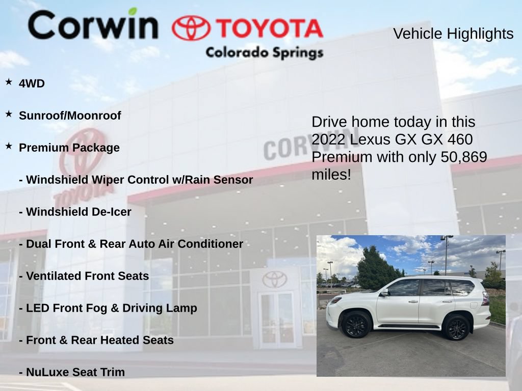 Used 2022 Lexus GX 460 Premium w/ Premium Package AWD/4WD image 7