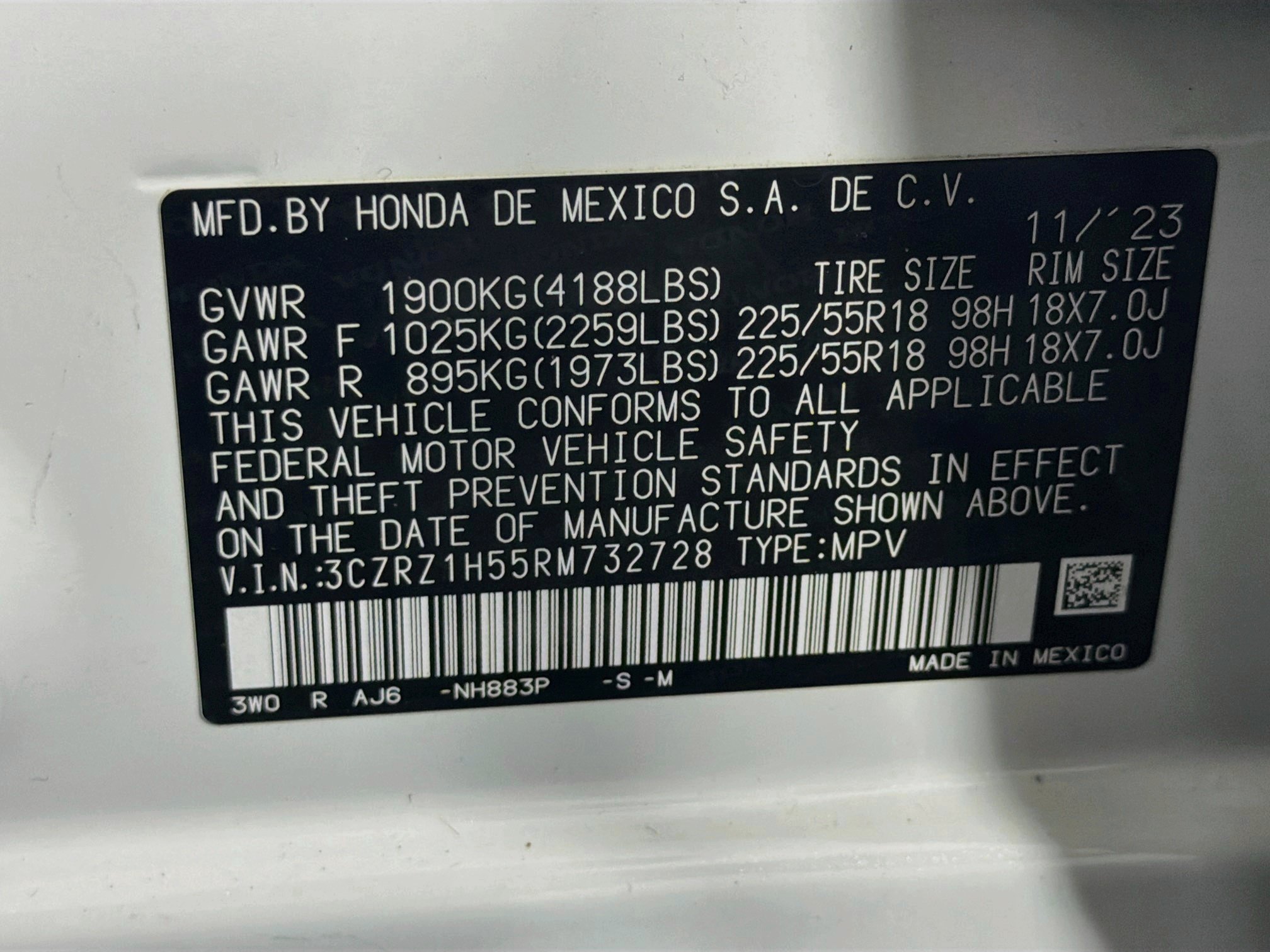 Used 2024 Honda HR-V Sport image 12