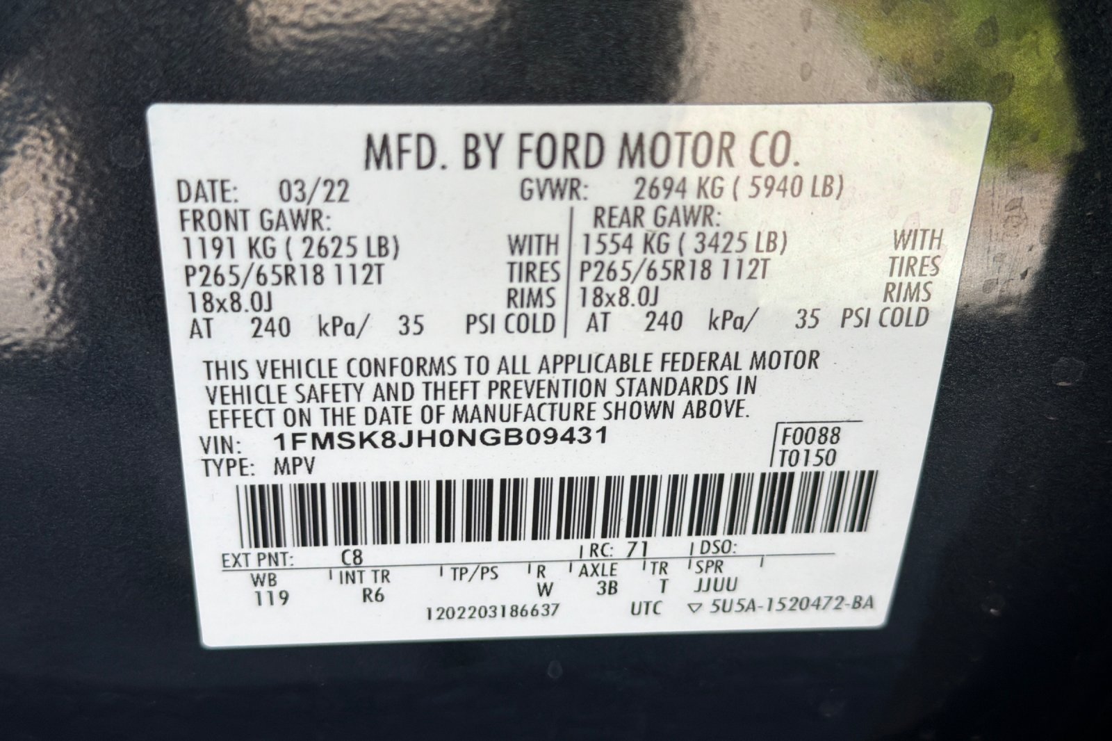 Used 2022 Ford Explorer Timberline AWD/4WD image 48