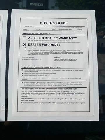 Certified 2024 MAZDA CX-90 3.3 Turbo w/ Preferred Package AWD/4WD image 28