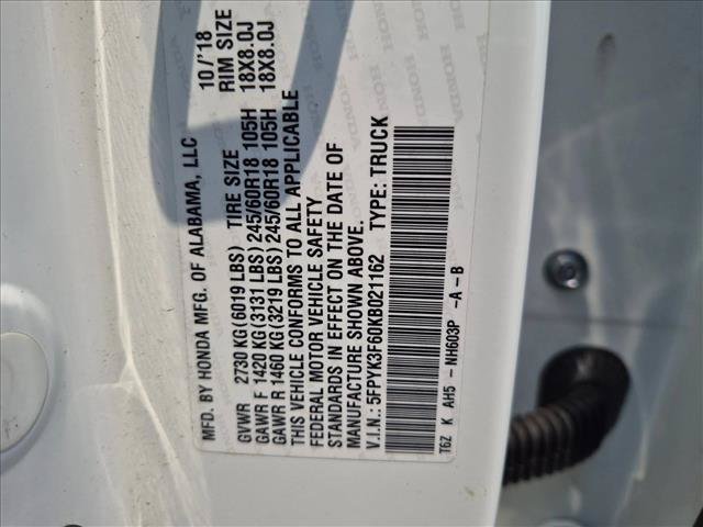 Used 2019 Honda Ridgeline RTL-T image 22