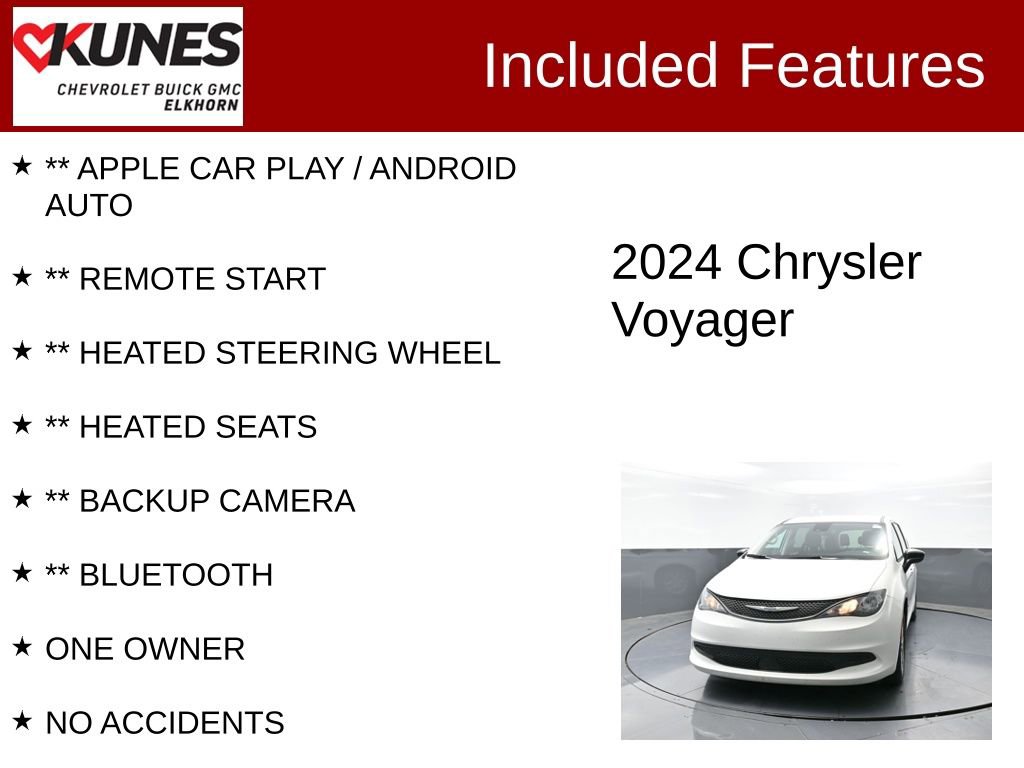 Used 2024 Chrysler Voyager LX image 2