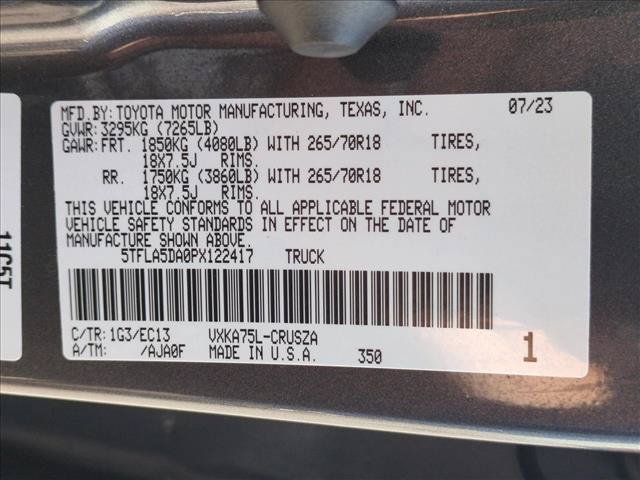 Used 2023 Toyota Tundra SR5 w/ Advanced Technology Package AWD/4WD image 23
