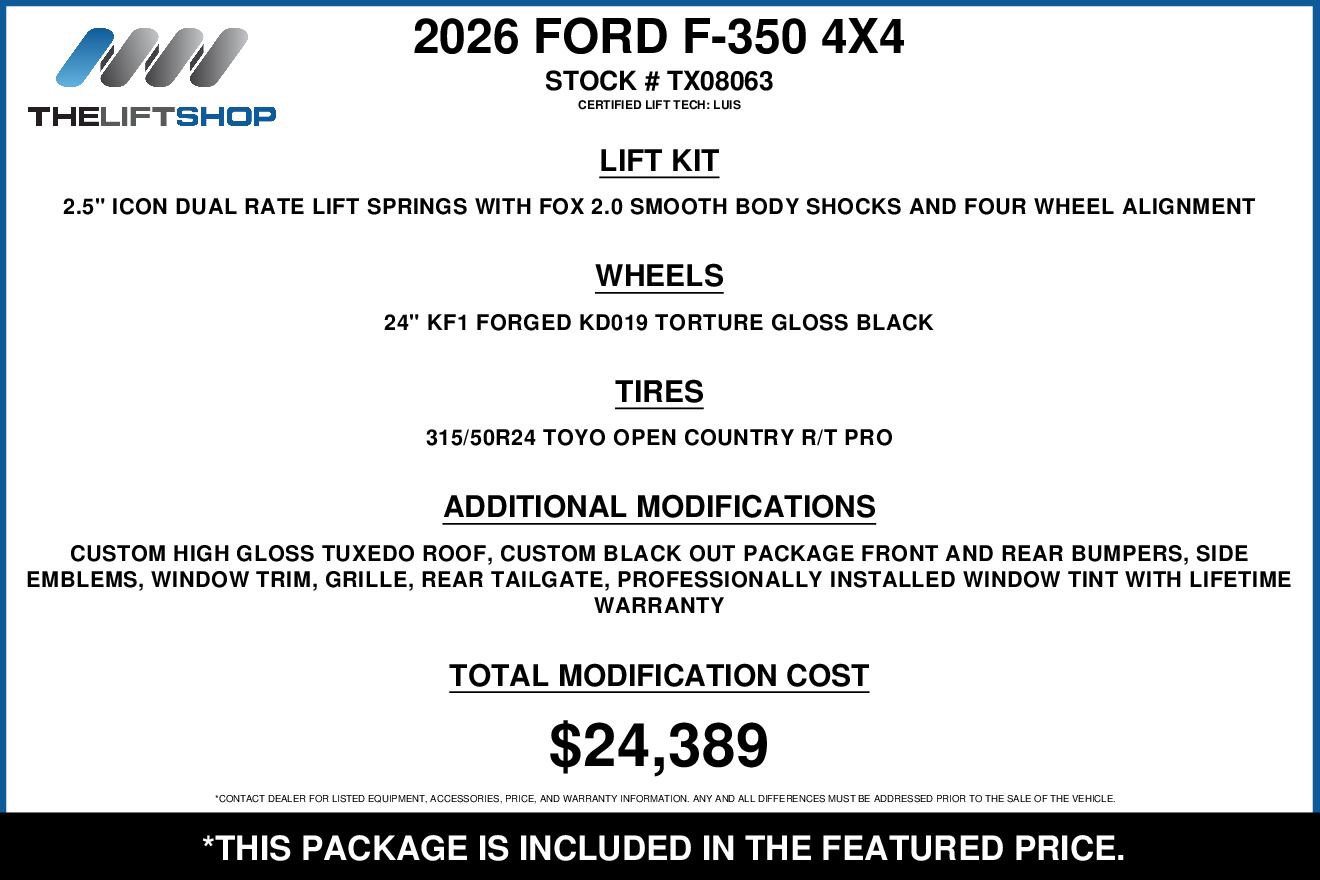 Used 2026 Ford F350 XLT w/ 360-Degree Camera Package AWD/4WD video 2
