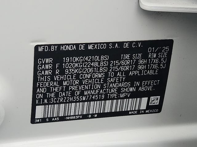 Used 2025 Honda HR-V LX image 27