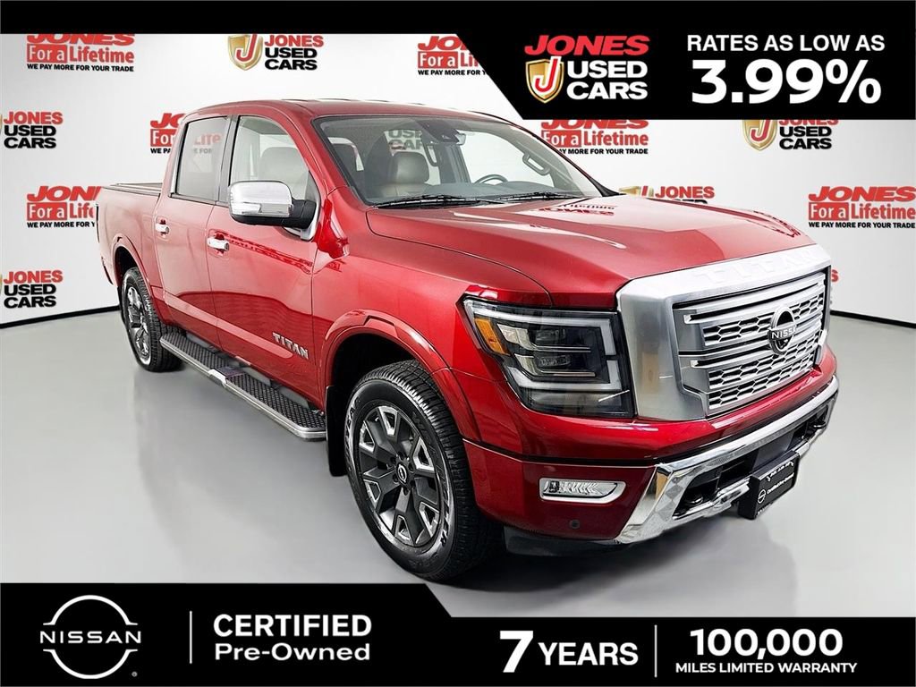 Certified 2023 Nissan Titan Platinum Reserve w/ Off Road Protection Package