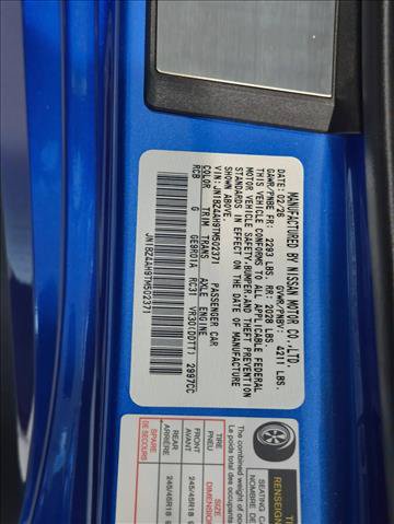 New 2026 Nissan Z Sport w/ Floor Mat Package RWD image 16