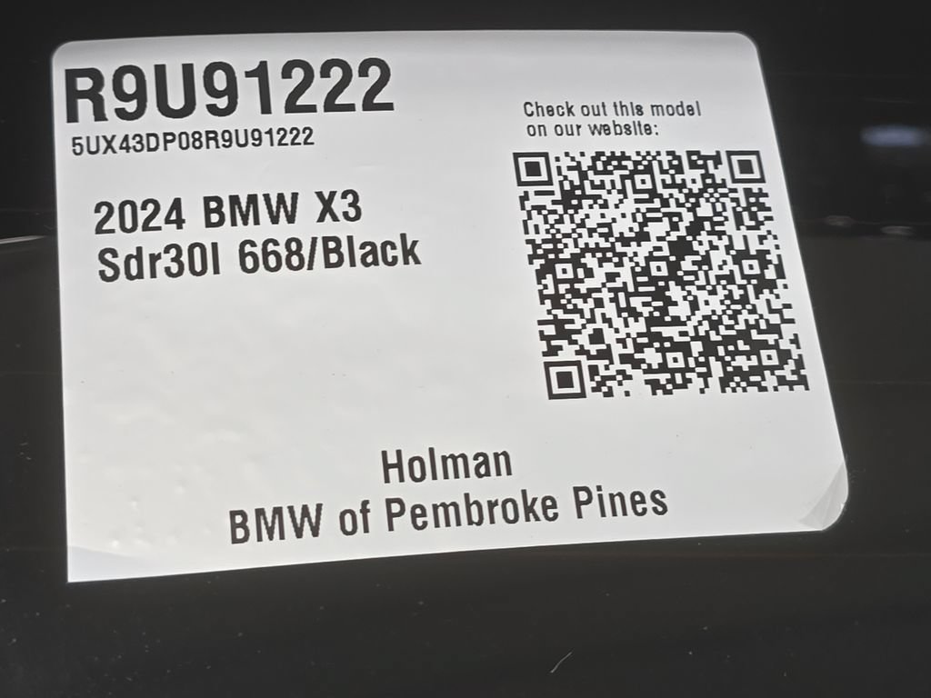 Certified 2024 BMW X3 sDrive30i RWD image 28