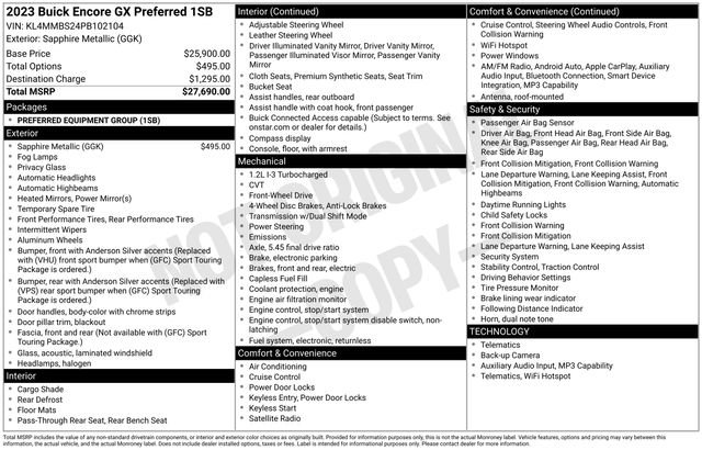 Used 2023 Buick Encore GX Preferred FWD image 7