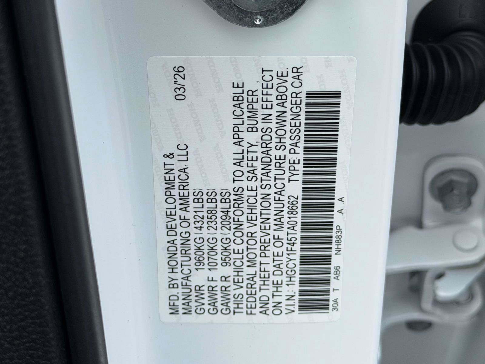 Certified 2026 Honda Accord SE image 21