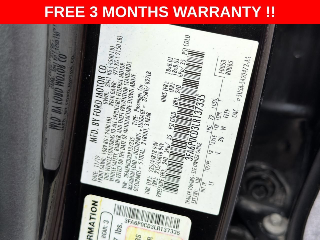 Used 2020 Ford Fusion SEL FWD image 24