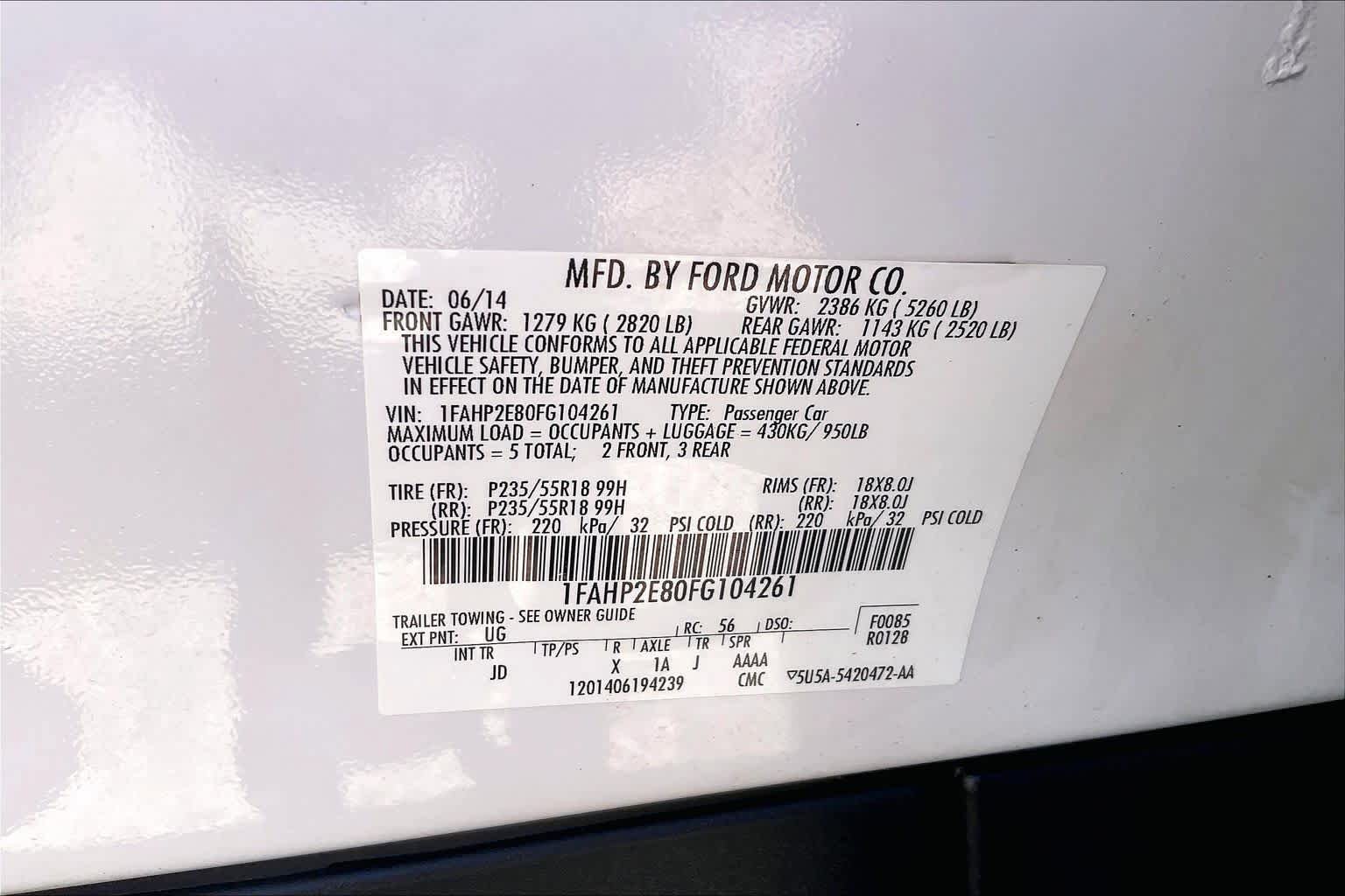 Used 2015 Ford Taurus SEL w/ Equipment Group 201A FWD image 30