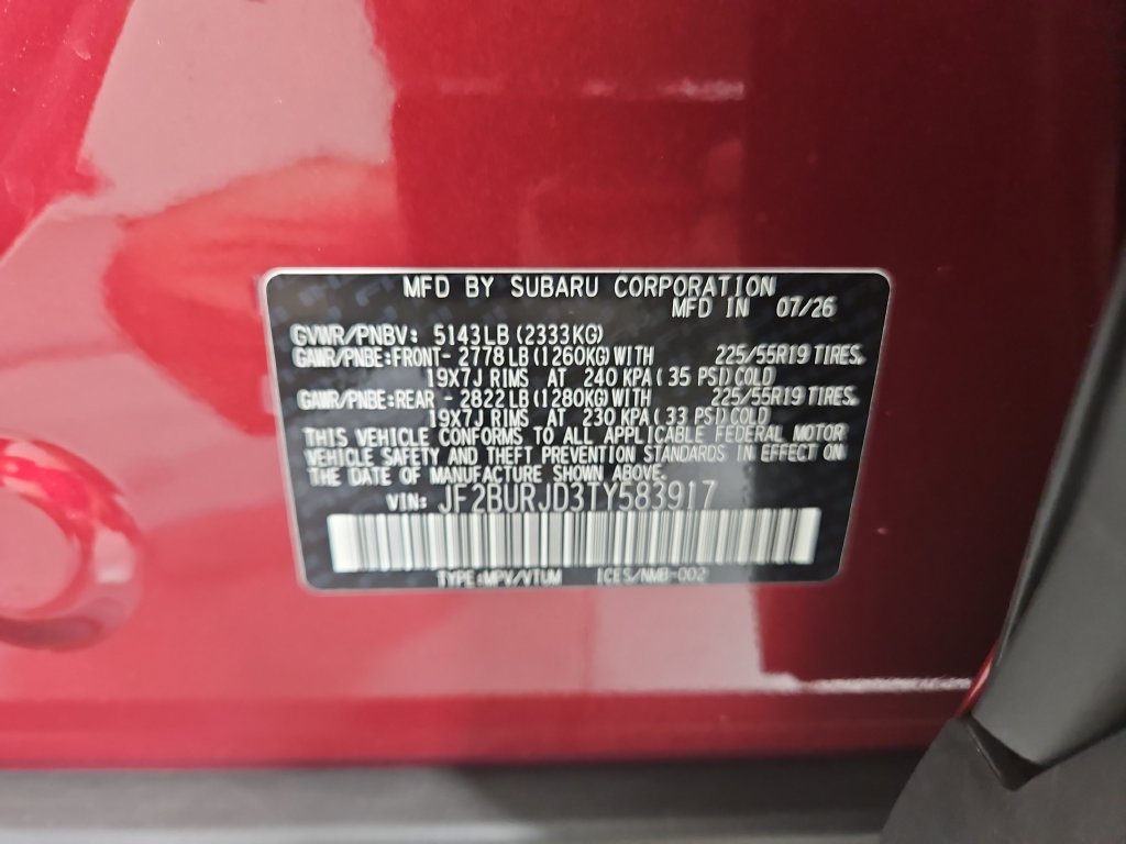 New 2026 Subaru Outback Touring XT AWD/4WD image 30