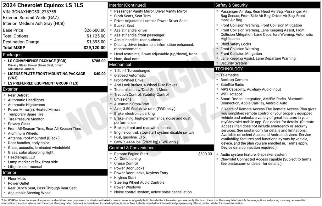 Certified 2024 Chevrolet Equinox LS w/ LS Convenience Package FWD image 13