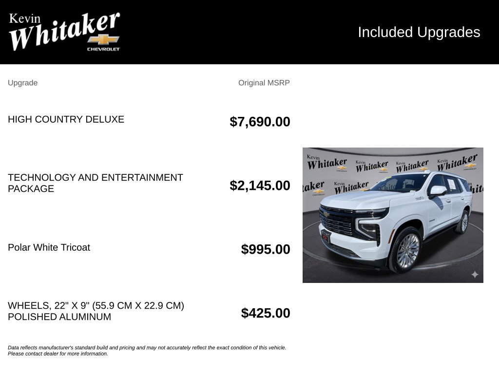 Certified 2026 Chevrolet Tahoe High Country AWD/4WD image 37