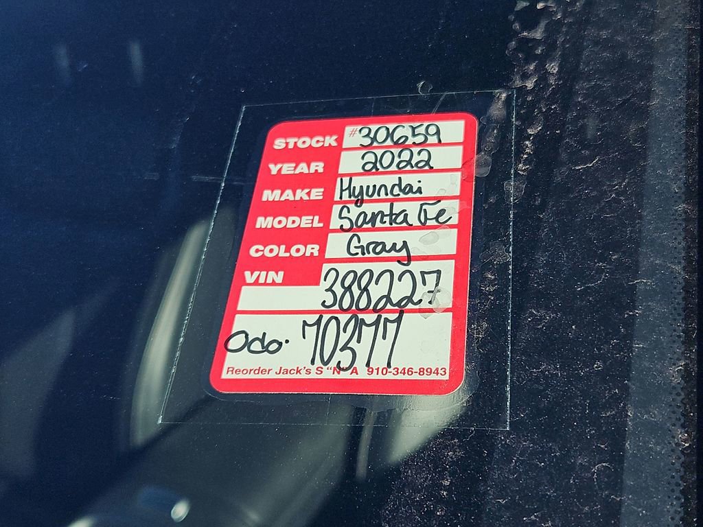 Used 2022 Hyundai Santa Fe SEL w/ Convenience + Premium Package image 11