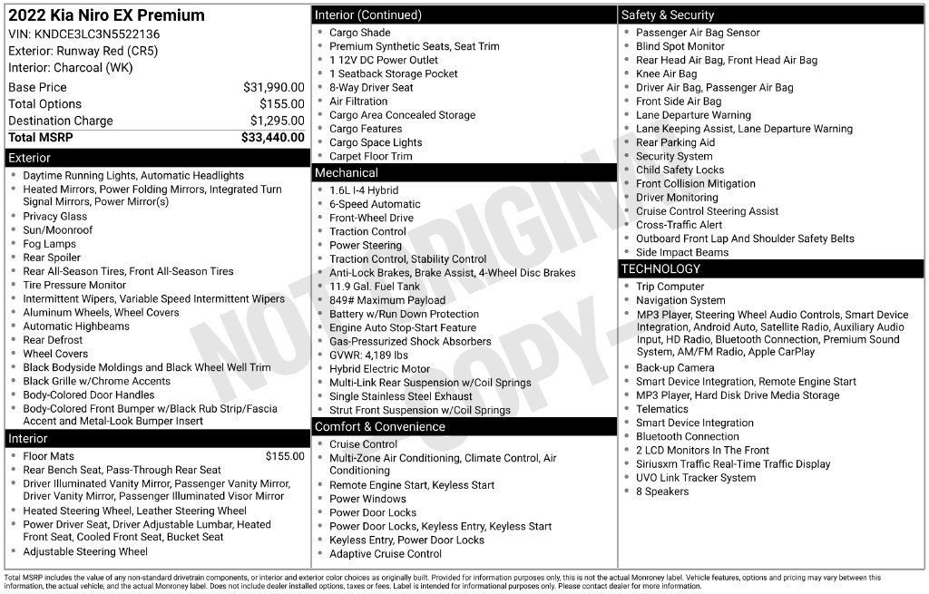 Certified 2022 Kia Niro EX Premium FWD image 26
