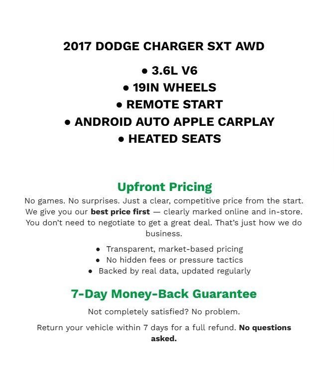 Used 2017 Dodge Charger SXT image 2
