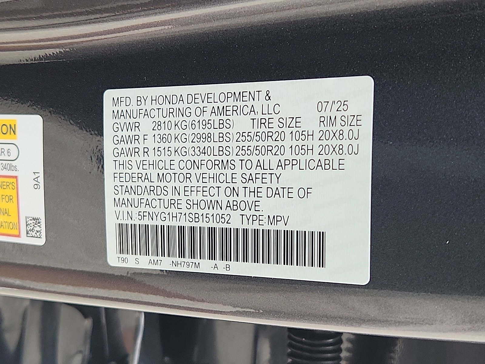 New 2025 Honda Pilot Touring image 18