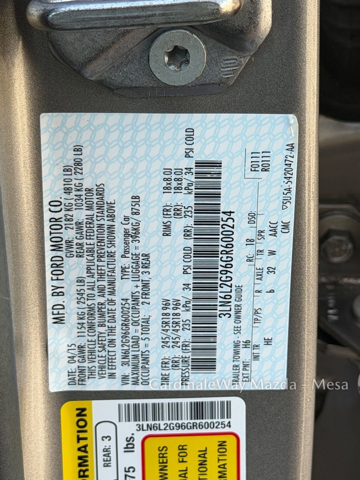 Used 2016 Lincoln MKZ image 14