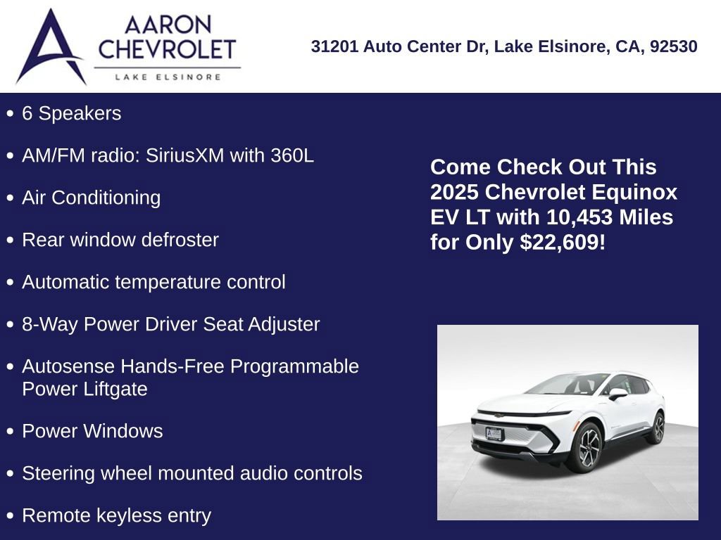 Used 2025 Chevrolet Equinox EV LT w/ Convenience Package image 20