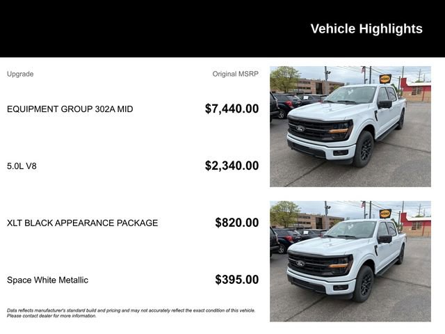 Used 2025 Ford F150 XLT w/ Equipment Group 302A MID AWD/4WD image 2